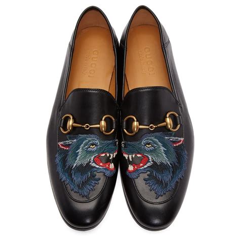 gucci mens wolves|Gucci toe bit loafers.